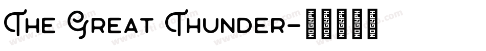 The Great Thunder字体转换